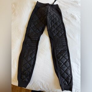 ALO Yoga Black Quilted Joggers